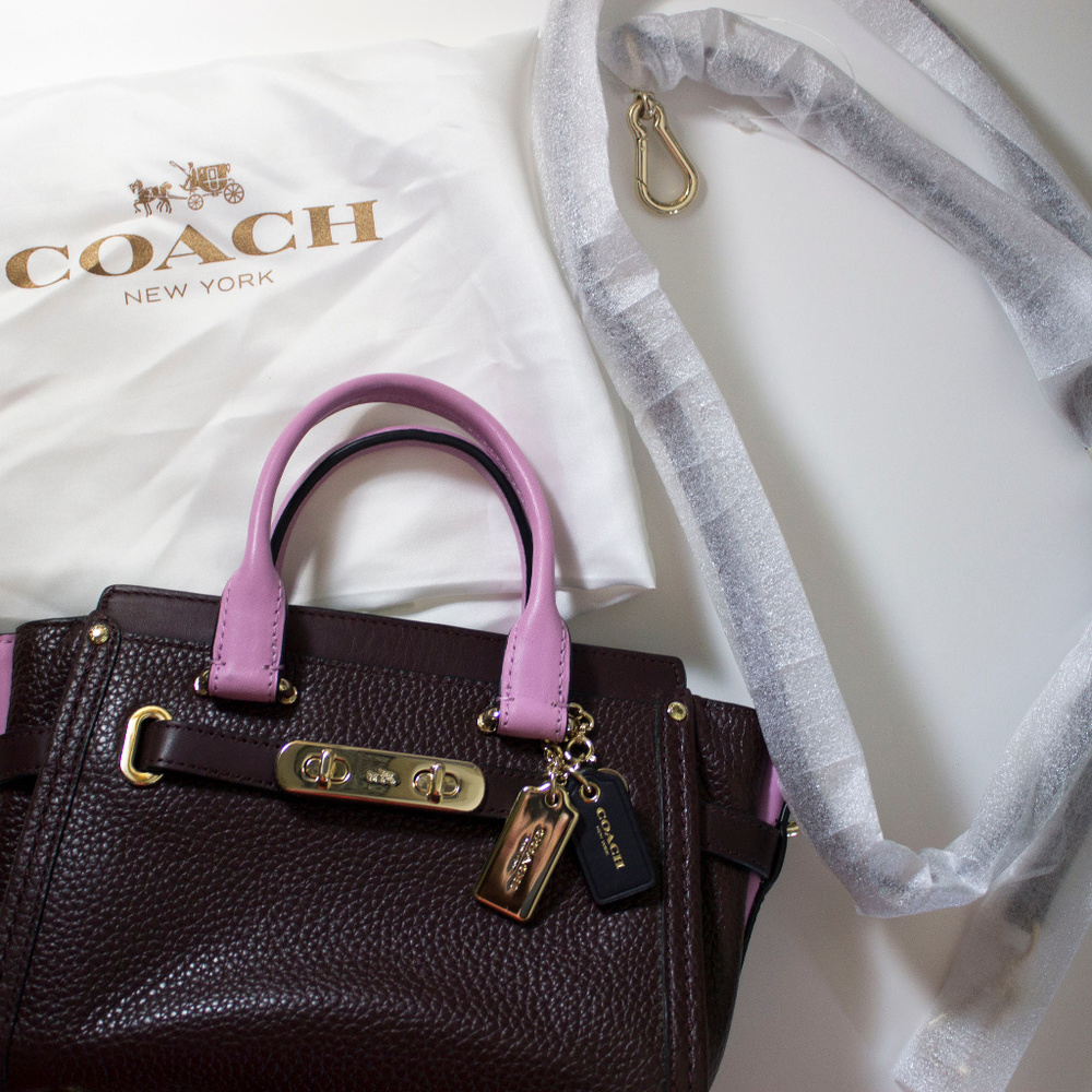 Coach Crossbody Shoulder Pebble Leather Bag
